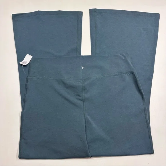 Old Navy Active Powerchill High Rise Crossover Super Flare Pants Jade Shadow XXL - Picture 3 of 8